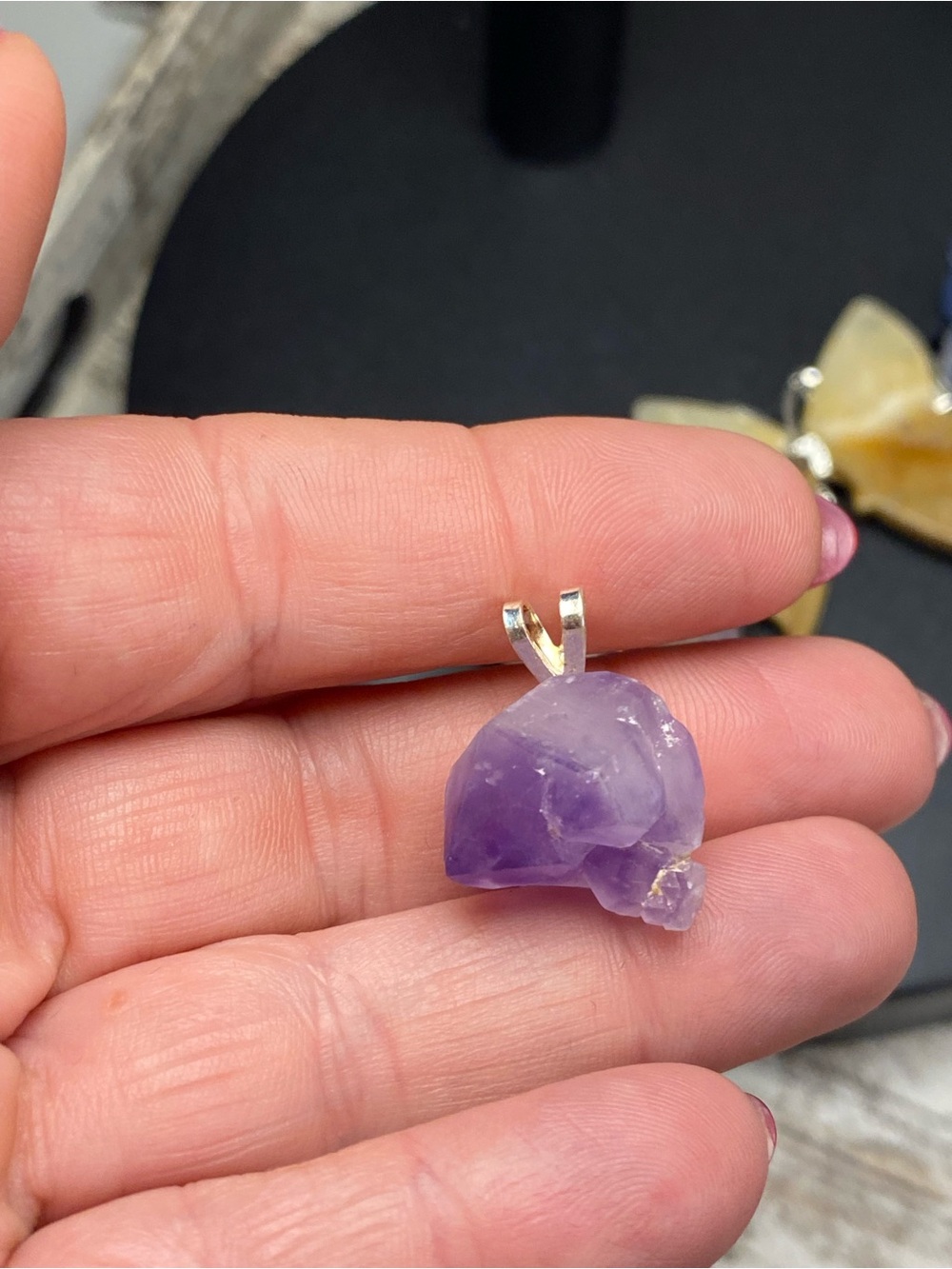 Rae Amethyst Crystal pendant